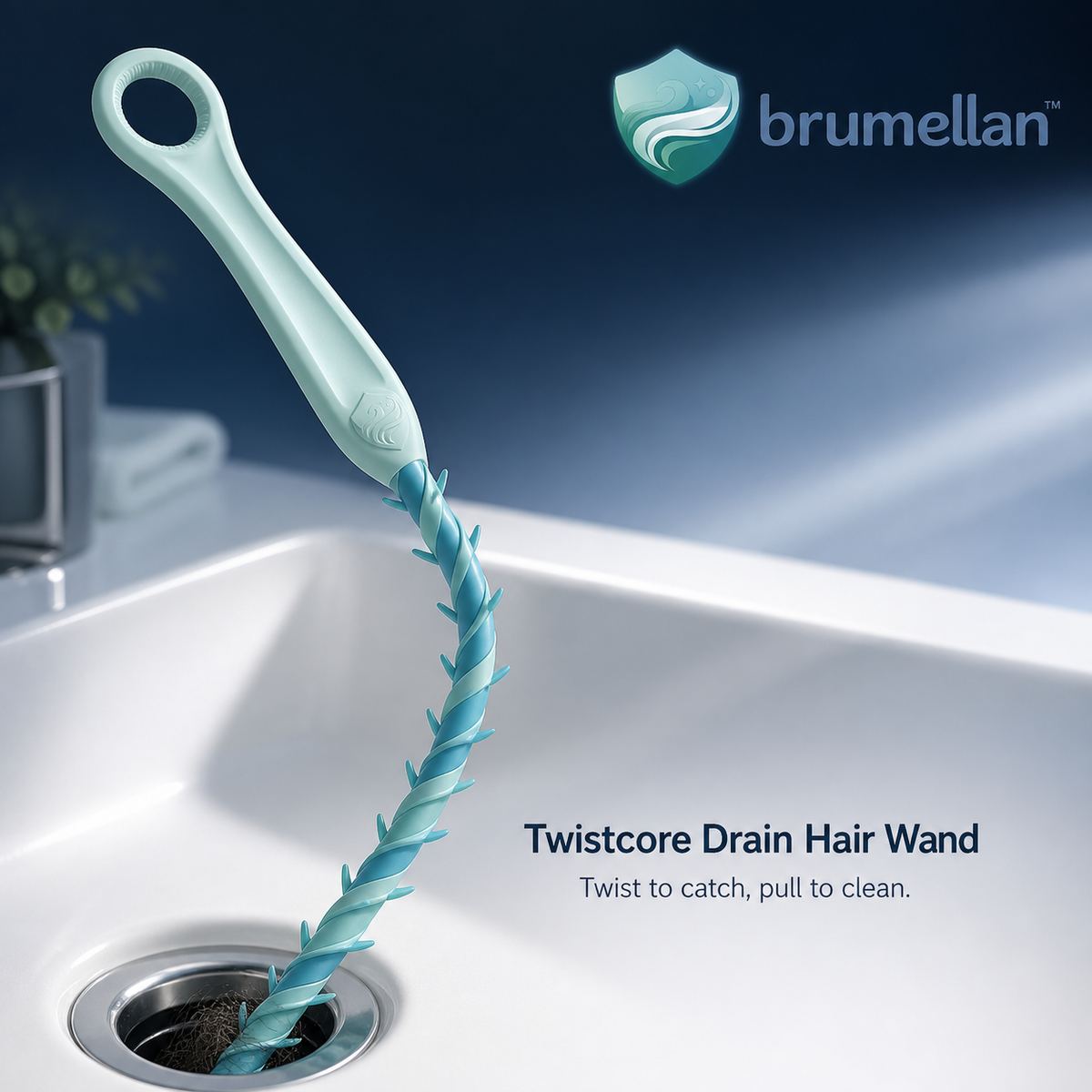 Brumellan⢠Twistscore Drain Hair Wand